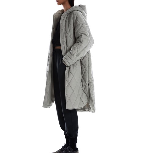 ZARA Woman Stone Gray Oversized Puffer 