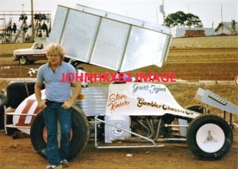 YOUNG supreme High order WOO STEVE KINSER #11 COLOR SPRINT CAR PHOTO-20 CH TIME