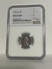 NGC MS-63 BN 1916-S Lincoln Cent, Beautifully toned, Glossy specimen!