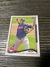2014 Topps Series 2 Cleveland Indians Baseball Card #501 Carlos Carrasco