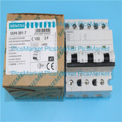 NEW IN BOX Siemens Air Switch Miniature Circuit Breaker 5SP4391-7 3P/C100A