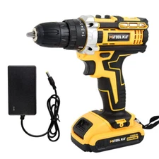 20-Volt Drill 2 Speed Electric Cordless Drill / Driver with Bits Set & Battery