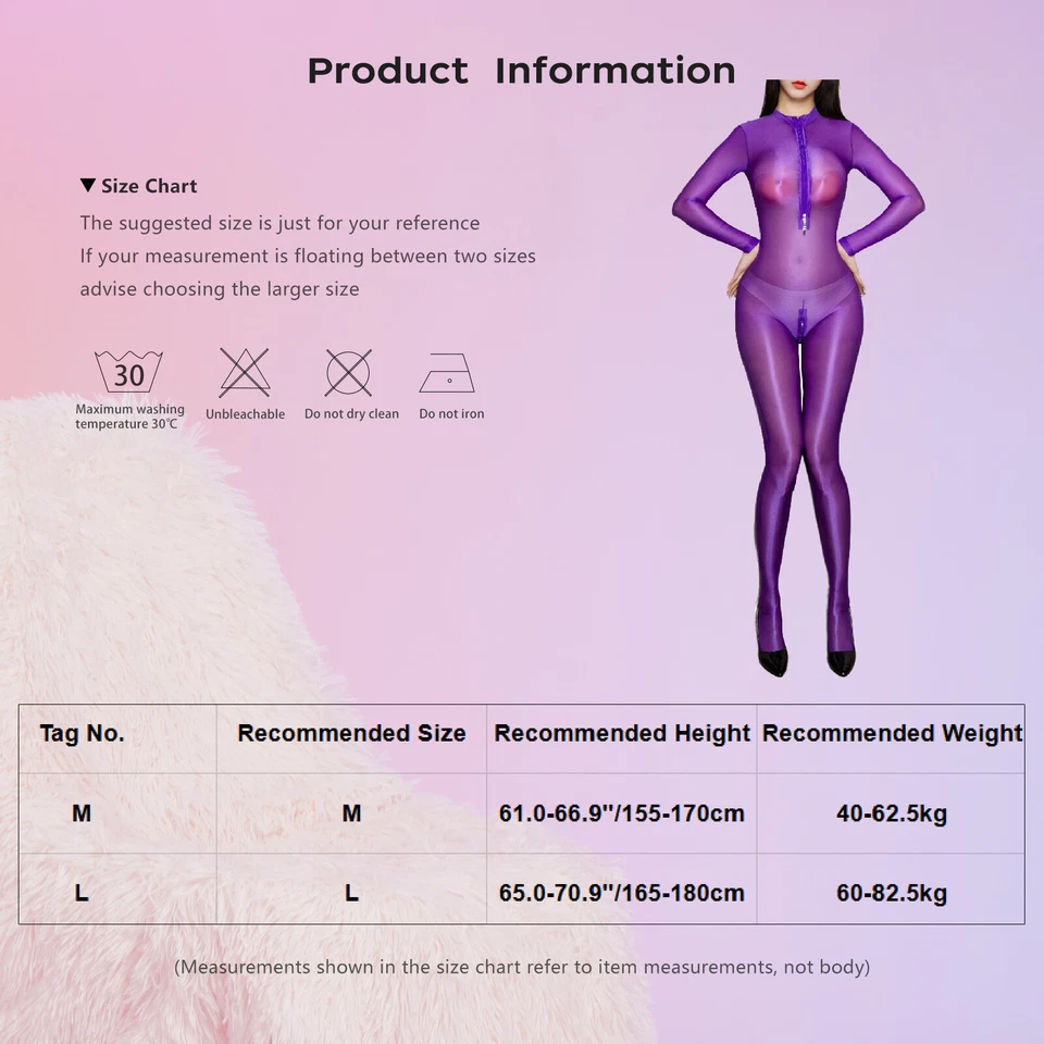 Женские шелковистый эластичный гладкий блестящий всего тела колготки Gloosy комбинезоны боди - Изображение 3 из 4