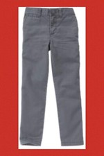 NWT Boys 6 Gymboree EVERYDAY ALL-STAR Cotton GRAY Straight Casual DOCKER PANTS