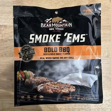 Bear Mountain Smoke ‘Ems BOLD BBQ Real Wood Smoke On Any Grill 6 Oz PK.