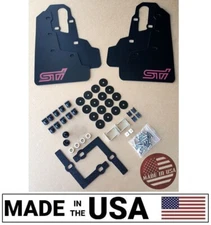 [SR] 2015-2021 Mud Flaps Set BLACK w/ Hardware Kit & Custom Vinyl A