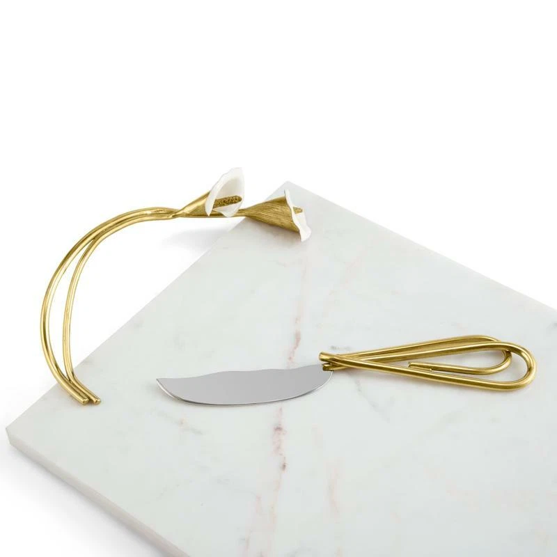 Michael Aram Calla Lily Large Cheeseboard H1442 - Image 3 of 3