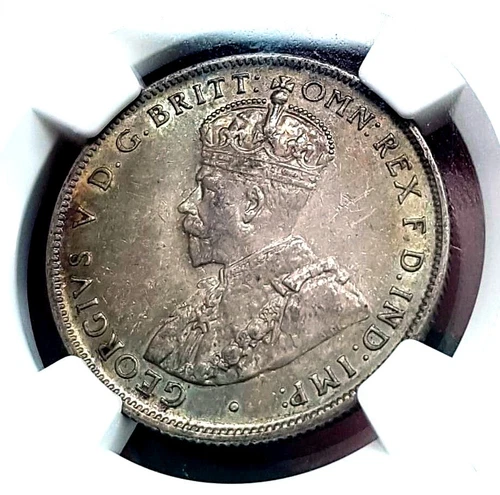 *** NGC *** AUSTRALIA *** FLORIN *** 1916 *** RAINBOW *** AU53 *** CV $600 ***b3