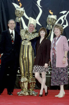 Michael Eisner Gary Beach Beth Fowler and Susan Egan 1994 Old Photo