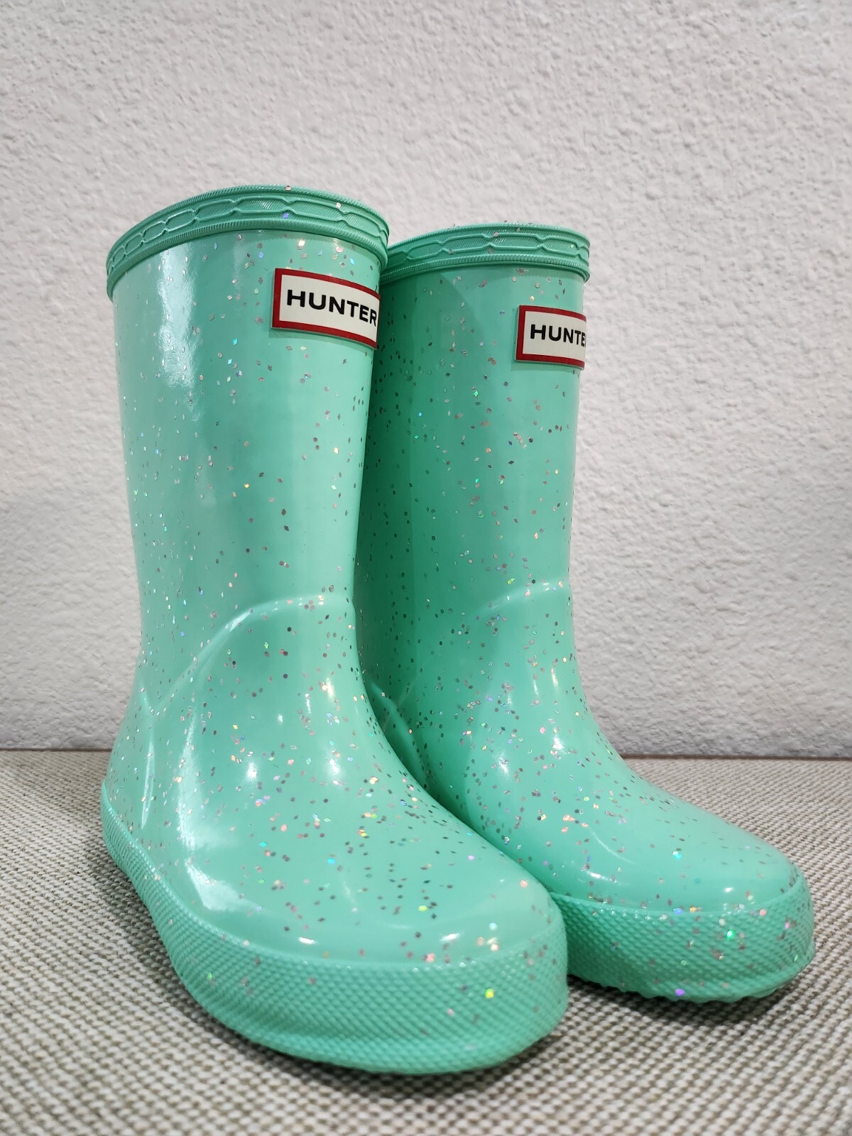 Hunter Kids Rain Boots Size 24 Waterproof Outdoor Play Footwear-image