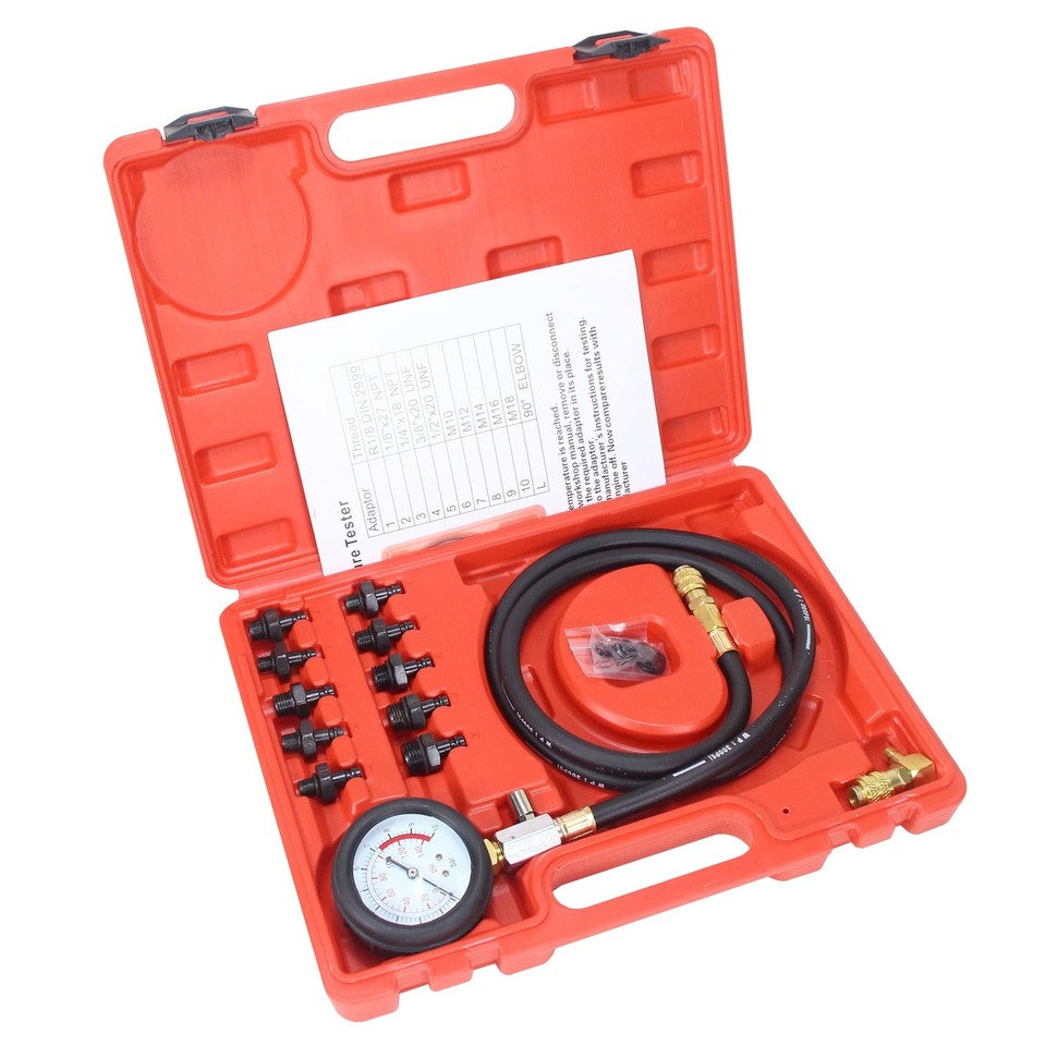 0140PSI Car Auto Oil Pressure Tester Gauge Professional Oil Pressure