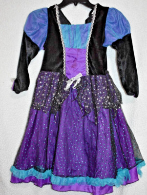 Rubies Starbright Witch Girl's Child Halloween Costume Sz. Small 4/6 READ