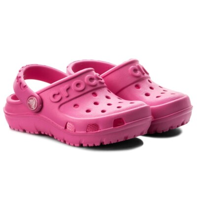 Crocs Hilo Clog Clog Clog Neon Magenta / Butterfly Heart / 30-31 EUR / 13 M US / C13