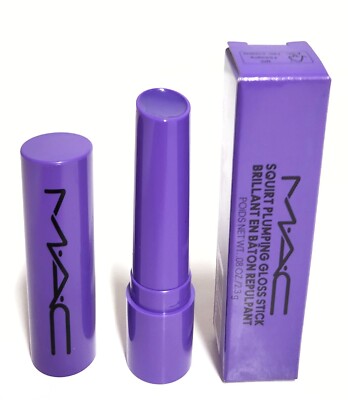 MAC Squirt Plumping Gloss Stick 17 Violet Beta Purple Shine Translucent NIB