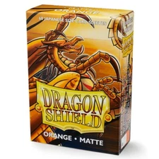Dragon Shields Matte Orange Japanese/Small Standard Deck Protector Card Sleeves