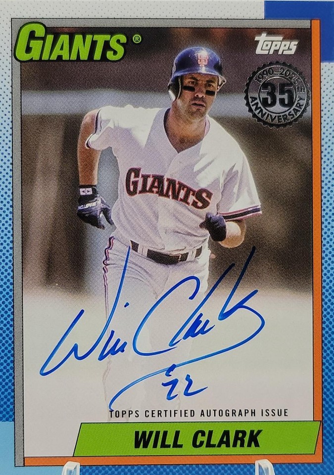 2025 Topps Series 1 - Will Clark #90AU-WC - 1 of 1