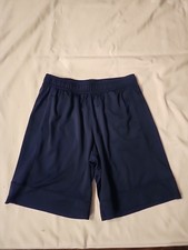 All In Motion Youth Navy Blue Elastic Waist Athletic Shorts Reg Size L 12-14