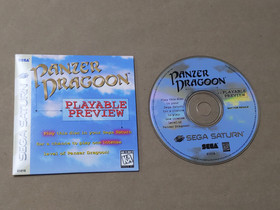 Panzer Dragoon Playable Preview Sega Saturn Complete in Box