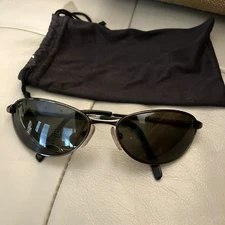 Caribbean Sun Polarized Sunglasses Glass Lens Gunmetal With Fabric SleeveRx-able