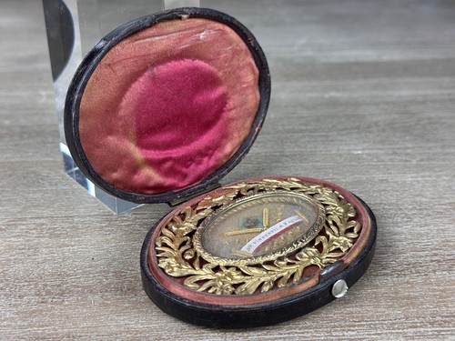 Superbe reliquaire ancien XIXe argent vermeil relique classe Saint Vincent - Photo 2 sur 11