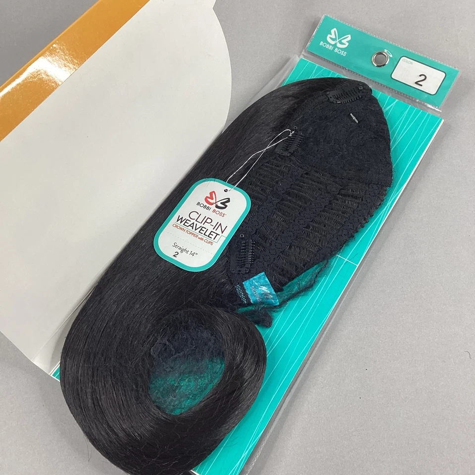 Волосы Topper #2 темно-коричневый 14 «прямой зажим в Crown изделие плетение синтетический - Изображение 2 из 4