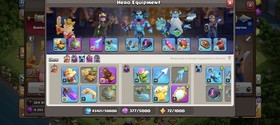TH16 MAX WALLS/HEROES | 95/95/80/70/45 | NAME CHANGE | Max Equipment | CHEAP !!!