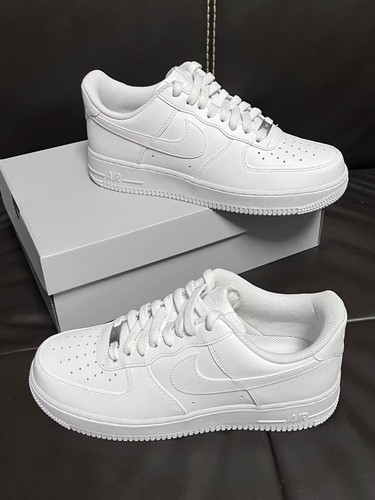 Nike Air Force 1 "Triple White" Low Top Classic Sneakers-White US Size 7-12