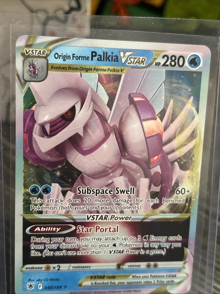 Origin Forme Palkia VSTAR 040/189 Swsh10: Astral Radiance Holo - Pack Fresh New - Image 3 of 4