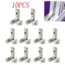 10x T Slot L-Shape Aluminum Profile Connector Corner Bracket Joint 90° EU-4040