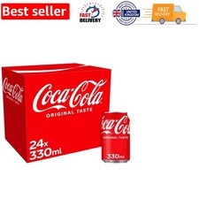 Pack of 24 Coca-Cola , 330ml Cans - Classic Flavor for Any Occasion