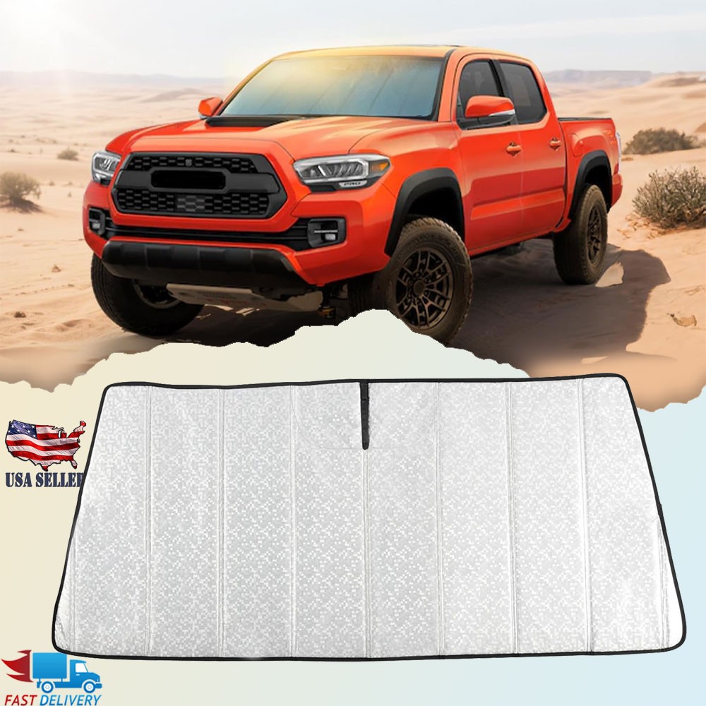 タコマ　サンシェード　Tacoma Toyota Windshield Sun Shade For Toyota Tacoma 2016-2023 3rd Gen Front