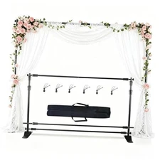 10x8ft Backdrop Stand, Portable Photo Backdrop Kit with Carrying Bag, Height 