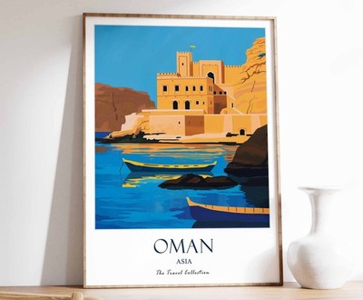 4_Oman Print, Oman Travel Poster, Middle East Travel Print, Islamic Decor, Gift
