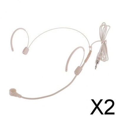2X Mikrofon Requisiten Fake Mic Toy Headset Mikrofon System