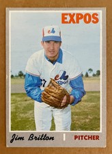 1970 Topps Jim Britton Montreal Expos Baseball Card #646