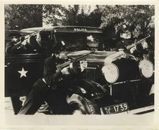 Bootleggers Vintage police Car Tommy Guns Original 8x10 Photo