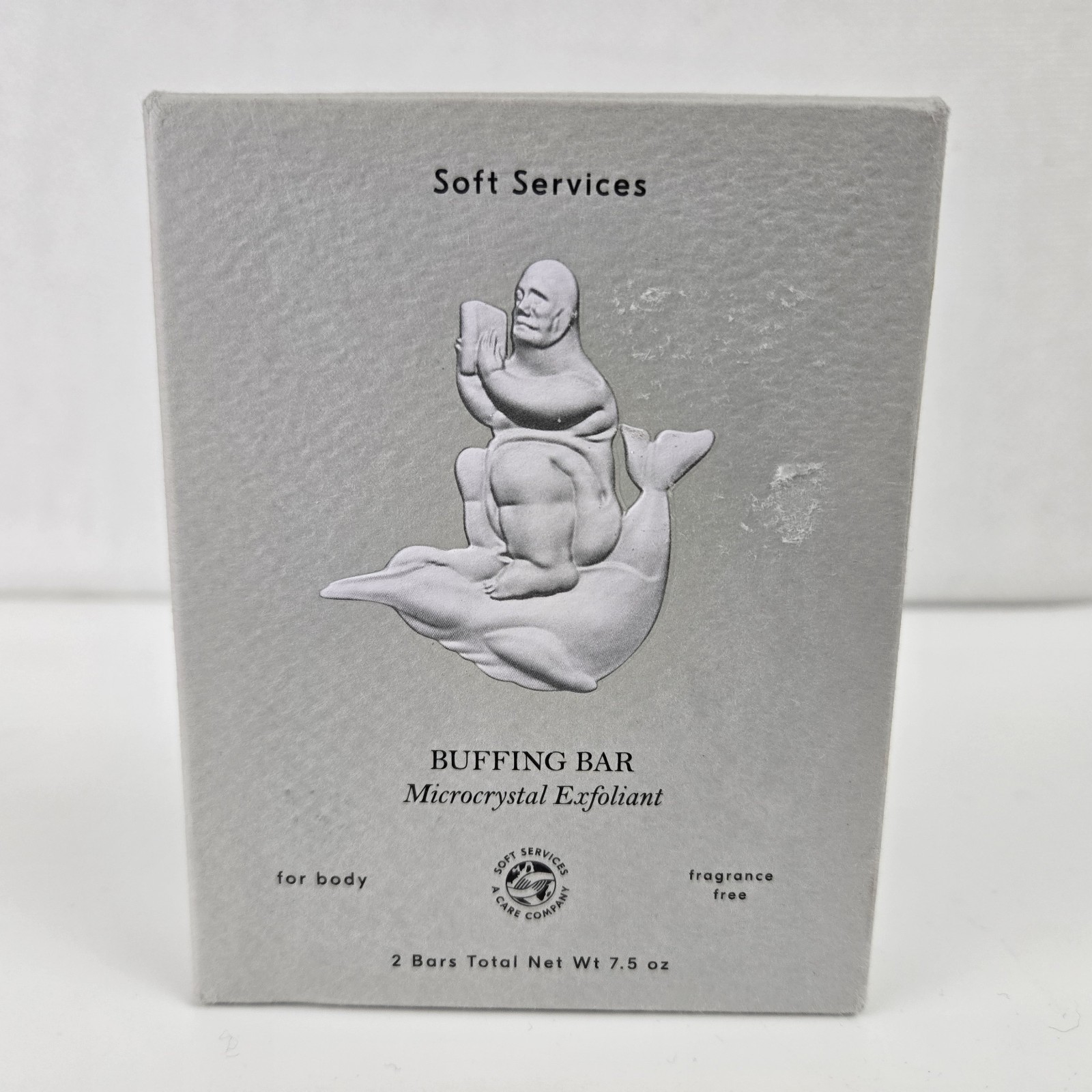 2 Soft Services Body Buffing Bars Microcrystal Exfoliant Original Fragrance Free