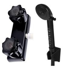 RV Shower Faucet w/Showerhead and Hose - Outdoor Non-Metallic Shower Parts On...