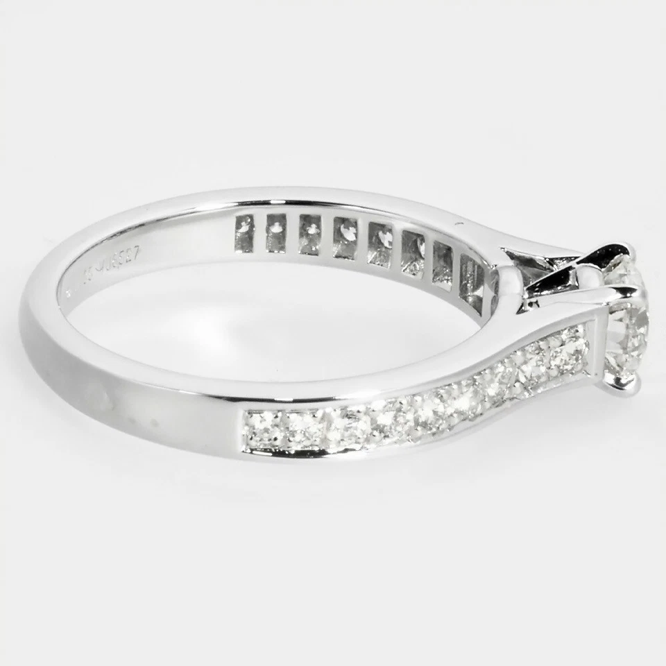 Anillo solitario Cartier 1895 0,35 quilates diamante #47, Pt950 3,4 g platino G/VVS1/3EX H Foto 4 de 4