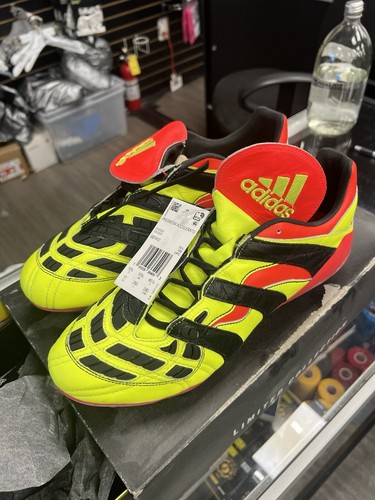 Adidas Mens Rare Predator Accelerator FG BB7412 Yellow/Red Soccer Cleats Size 11 - 第 1/5 張圖片