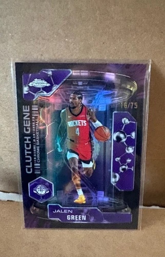 2025 Topps Chrome Jalen Green Refractors Purple (RAW)