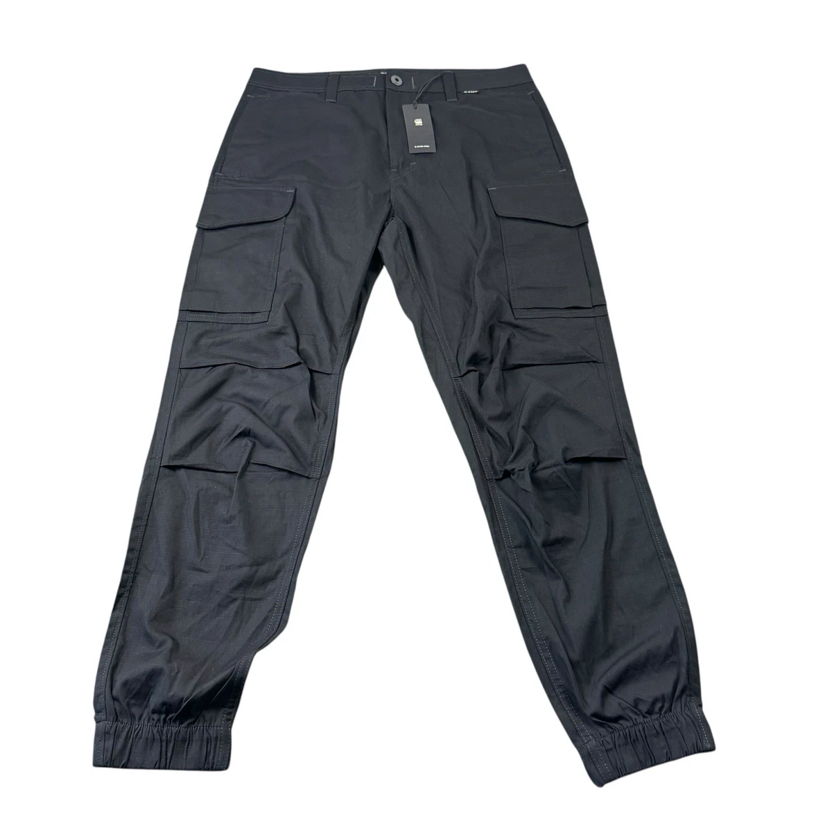 G-STAR D24735-D929 Cargo Pants 30 | Pantaloni Cargo 3D Regular Tapered | Cotone Rigido | Dark Black - 2