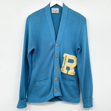 Vintage 60s Letterman Scholarship Award Cardigan Sweater Small Preppy Varsity