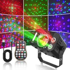 3-in-1 Muster Laser Projektor RGB UV LED USB Party DJ Disco KTV Bühnenbeleuchtun