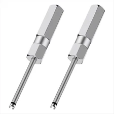 2pcs Valve Stem Core Remover Set, Tire Valve Core Tool for Schrader Valve Cores