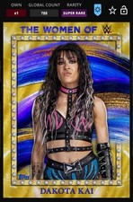 Topps Slam DIGITAL 2025 Women of WWE Gold Motion Dakota Kai