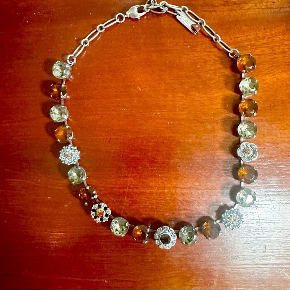 Collar Mariana Redondo Piedra Facetada Declaración Clásico Elegante Joyería Foto 2 de 4