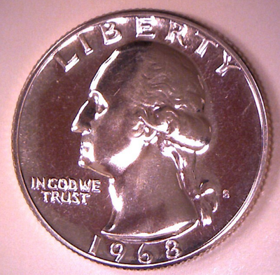 1968 S Proof Washington Quarter 25c **FREE SHIPPING** | eBay