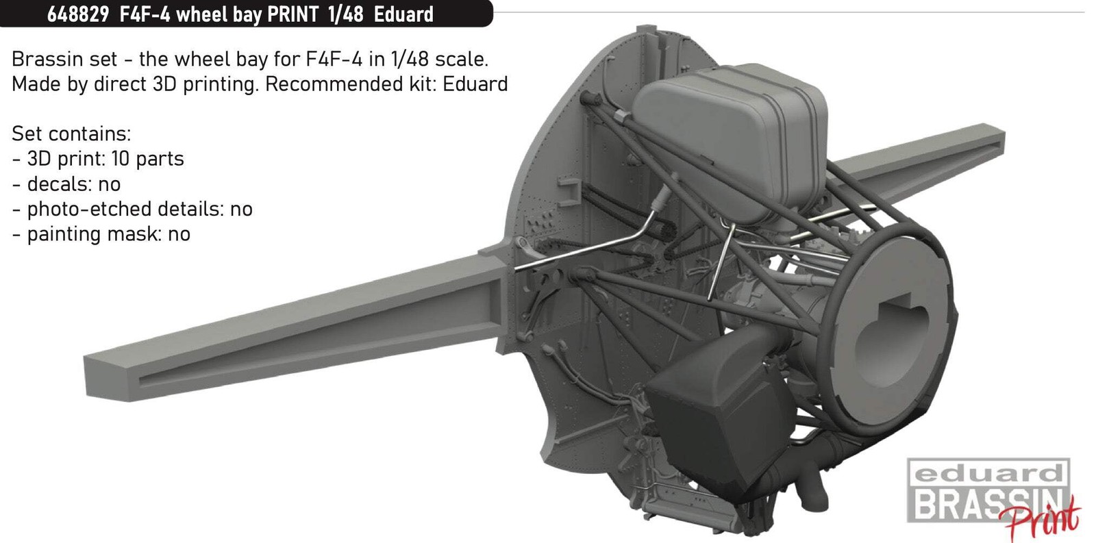 Eduard Brassin 648829 1:48 Grumman F4F-4 Wildcat wheel bay