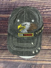 250 Years 1776-2026 Cap Embroidered Patriotic Eagle Strapback Adjustable Hat New